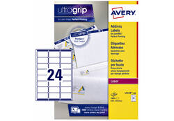 Etiket Avery L7159-100 63.5x33.9mm wit 2400stuks