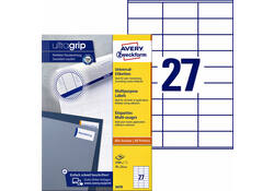 Etiket Avery Zweckform 3479 70x32mm wit 2700stuks