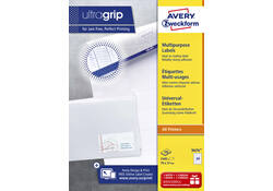 Etiket Avery Zweckform 3474 70x37mm wit 2400stuks