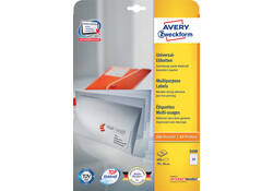 Etiket Avery Zweckform 3490 70x36mm wit 600stuks