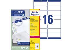 Etiket Avery L7162-250 99.1x33.9mm wit 4000stuks