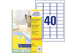 Etiket Avery L7654-100 45.7x25.4mm wit 4000stuks
