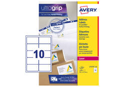 Etiket Avery L7173-250 99.1x57mm wit 2500stuks