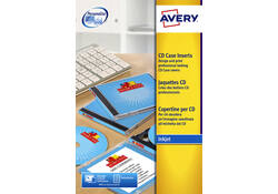Cd inlegkaart Avery J8435-25 151x117mm