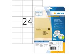 Etiket HERMA 4685 70x37mm transparant 600stuks
