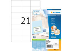 Etiket HERMA 4668 70x42.3mm premium wit 2100stuks