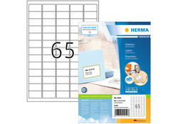Etiket HERMA 4254 38.1x21.2mm premium wit 6500stuks
