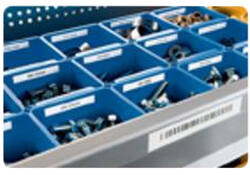 Labeltape Dymo LabelManager D1 polyester 12mm duurzaam zwart op wit