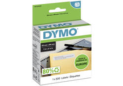 Etiket Dymo LabelWriter adressering 25x54mm 1 rol á 500 stuks wit