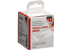 Labeletiket Quantore 99010 89x28mm adres wit