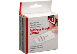 Labeletiket Quantore 11352 54x25mm retour wit