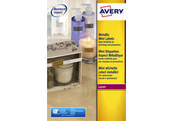 Etiket Avery L7680-25 38.1x21.2mm goud 1625stuks