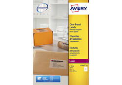 Etiket Avery L7567-25 210x297mm transparant 25stuks