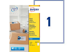 Etiket Avery J8167-25 199.6x289.1mm wit 25stuks
