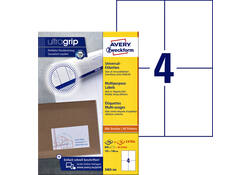 Etiket Avery Zweckform 3483-200 105x148mm A6 wit 800stuks