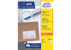 Etiket Avery Zweckform 3660-200 97x67.7mm wit 1600stuks