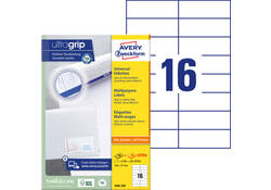 Etiket Avery Zweckform 3484-200 105x37mm wit 3200stuks