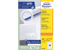 Etiket Avery Zweckform 3474-200 70x37mm wit 4800stuks
