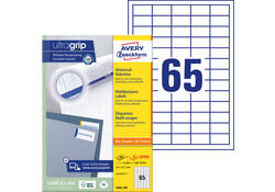 Etiket Avery Zweckform 3666-200 38x21.2mm wit 13000stuks