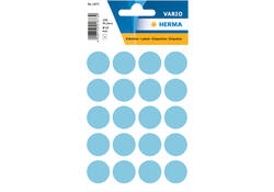 Etiket HERMA 1873 rond 19mm blauw 100stuks