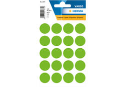 Etiket HERMA 1875 rond 19mm groen 100stuks