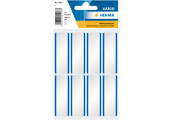 Etiket HERMA 1903 54x19mm naametiket wit blauw zijde 16stuks