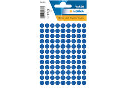 Etiket HERMA 1833 rond 8mm donkerblauw 540stuks