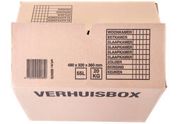 Verhuisdoos IEZZY 480x320x360mm bruin 25 stuks 3mm