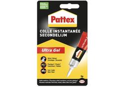 Secondelijm Pattex ultra gel tube 3gram op blister