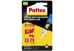 Secondelijm Pattex super gel tube 3gram op blister