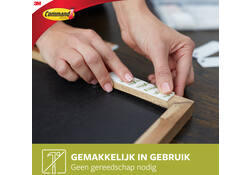 Bevestigingsstrip Command klik vast klein 1,8kg wit