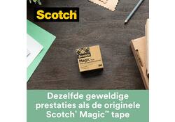 Plakband Scotch Magic 900 19mmx33m onzichtbaar mat