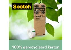Plakband Scotch Magic 900 19mmx33m onzichtbaar mat