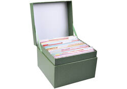 Wenskaartenbox Paperclip diverse thema's 75 kaarten