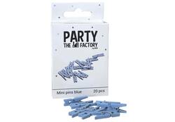 Knijpers Haza mini blauw zak à 20 stuks