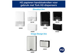 Handdoek Tork Xpress H2 multifold en 2-laags wit 100297