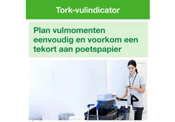 Poetspapier Tork Wiping mini rol M1 1 laags centerfeed wit 100130