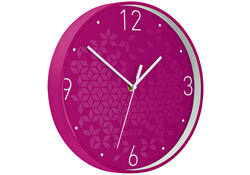 Wandklok Leitz WOW Ø29cm roze