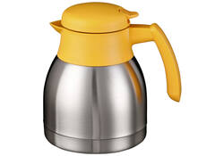 Thermoskan Bravilor dubbelwandig 1 liter RVS geel
