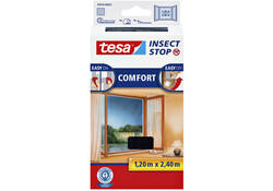 Insectenhor tesa® Insect Stop COMFORT buitendraaiende ramen 1,2x2,4m zwart