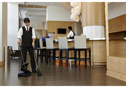 Stofblik Rubbermaid Executive Lobby Pro met lange steel zwart