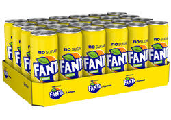 Frisdrank Fanta lemon zero blik 330ml