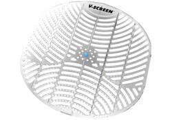 Urinoirmat V-screen Cool Mint 178x178mm lichtgrijs