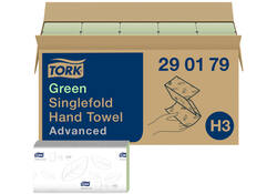 Handdoek Tork H3 Advanced Z-gevouwen 2-laags groen 290179