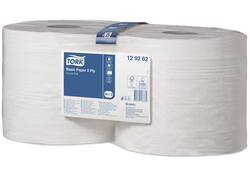 Poetspapier Tork Basic Combi rol W1/2 multifunctioneel 340m wit 129262