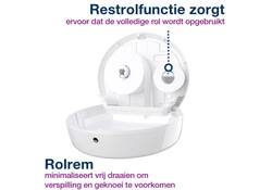 Toiletpapierdispenser Tork Jumbo T1 Elevation wit 554000