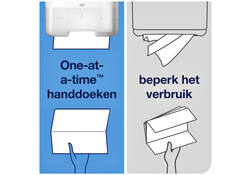 Handdoekdispenser Tork H3 Elevation C-vouw en Z-vouw wit 553000