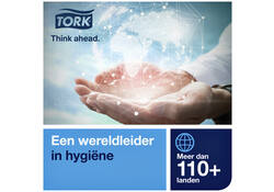 Handdoekdispenser Tork H3 Elevation C-vouw en Z-vouw wit 553000