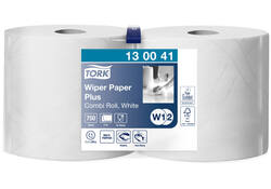 Poetspapier Tork Wiping Plus Combi W1/2 multifunctioneel 255m wit 130041