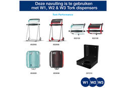 Reinigingsdoek Tork Heavy-Duty W1/2/3 multifunctioneel 280 vel blauw 530237